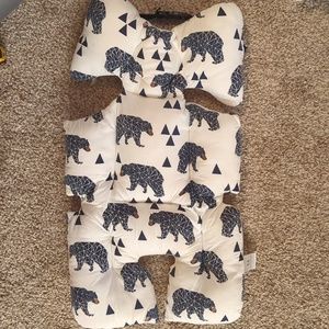 Baby infant car seat liner bears